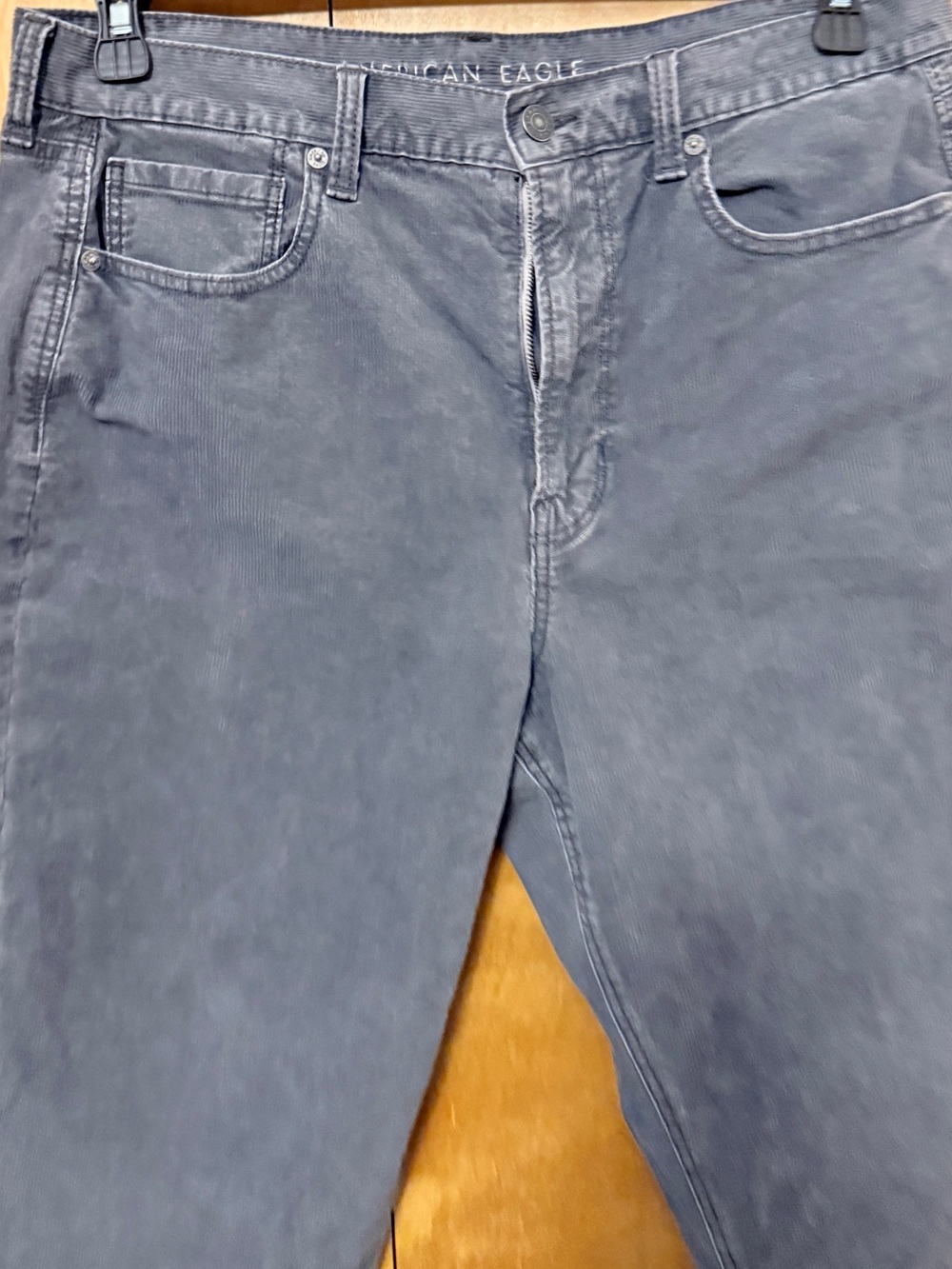 American Eagle Outfitters Courdoroy Gray Washed jeans Size 12